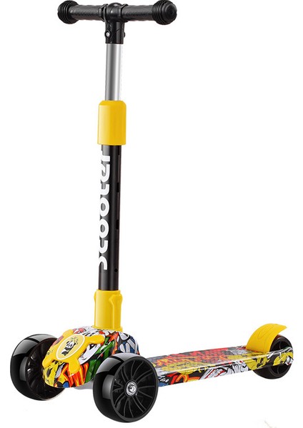 Çocuk Scooter Bebek Scooter Düşmeye Karşı Yo-Yo Katlanır Bisiklet (Yurt Dışından)