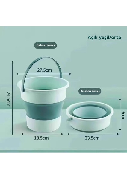 Balıkçılık Katlanır Kova Taşınabilir Ayak Buluşma Kovası Öğrenci Yurdu Katlanır Kova (Yurt Dışından)