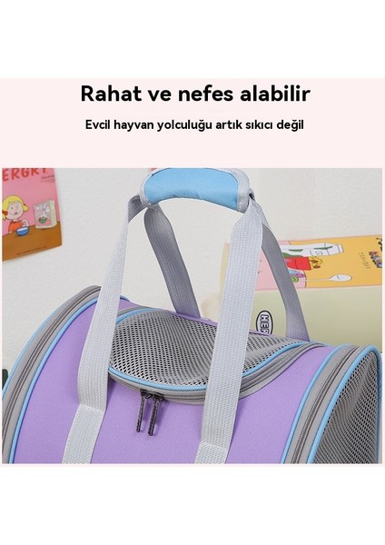 Seyahat Evcil Hayvan Taşınabilir ve Büyük Kapasiteli Nefes Alabilen Sırt Çantası (Yurt Dışından)