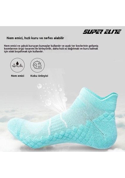 Açık Koşu Şok Emici Profesyonel Badminton Ter Emici Masaj Çorap (Yurt Dışından)