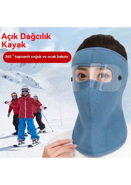 Açık Bisiklet Rüzgar Geçirmez ve Soğuk, Yıkanabilir ve Kalınlaştırılmış Toz Maskesi (Yurt Dışından)