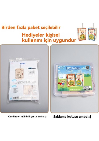 Çocuklar Için Interkom Bilim Deneyleri Diy Ahşap Teknoloji Çağrı Oyuncak (Yurt Dışından) fiyatları