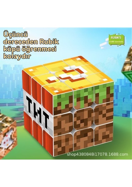 Minecraft Rubik Küpü Üçüncü Sıra Çocuk Oyuncak Zeka (Yurt Dışından)