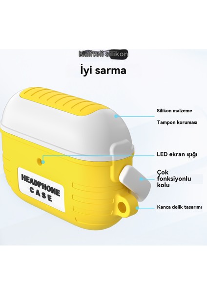 Sevimli Ins Yumuşak Kabuk Öğle Yemeği Kutusu Şekillendirme Airpods 3 Nesil Bluetooth Kulaklık Kılıfı (Yurt Dışından) modelleri