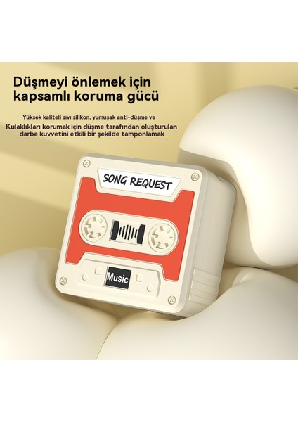 Galaxy BUDSLIVE/BUDS2/BUDSPRO/BUDS2PRO/BUDS2PRO/BUDS Fe Bluetooth Kulaklık Için Rüzgar Vintage Silikon (Yurt Dışından)