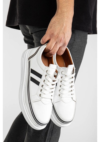 Matias Erkek Beyaz Cilt Günlük Rahat Dikişli Hafif Poli Taban Yürüyüş Garantili Spor Ayakkabı MATIAS-7108 modelleri