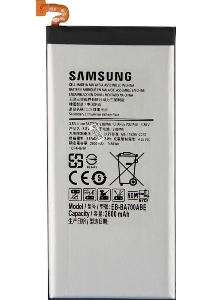 Samsung Galaxy A7 2015 SM-A700 Batarya Pil -