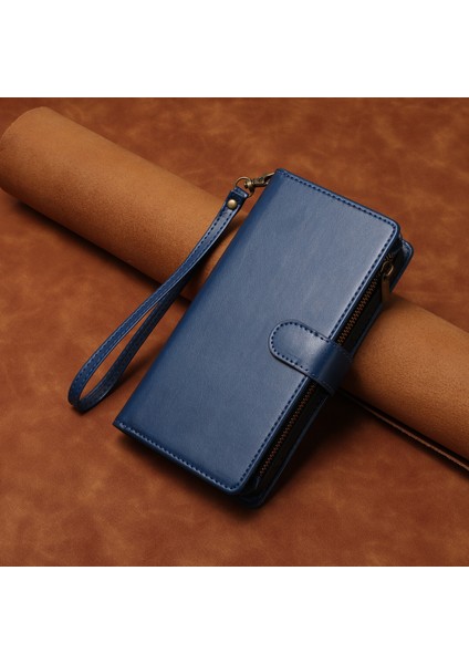 Oppo Reno 12 5g ile Uyumlu Rfıd Engelleme Kredi Kartı Tutucu Deri Fermuarlı Kapaklı Cüzdan Bilek Kayışı Destekli Koruyucu Kılıf (Yurt Dışından) indirimleri
