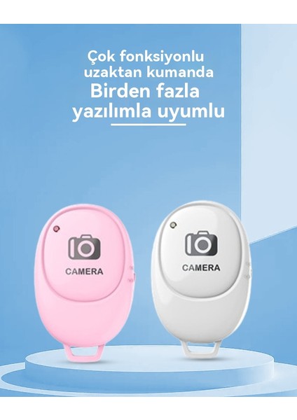 Bluetooth Çok Fonksiyonlu Şarj Android Ios Telefon Selfie Uzaktan Kumanda Bağlı (Yurt Dışından)