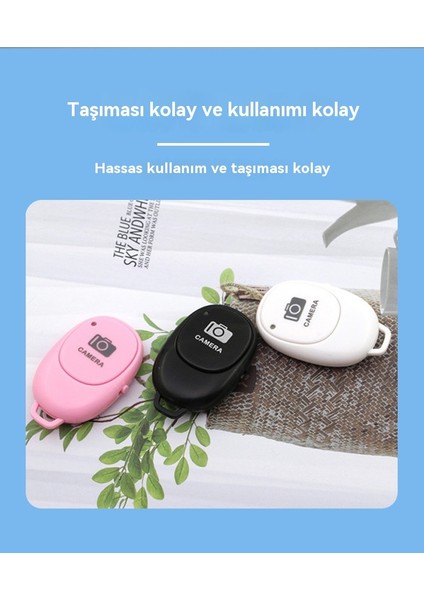 Bluetooth Çok Fonksiyonlu Şarj Android Ios Telefon Selfie Uzaktan Kumanda Bağlı (Yurt Dışından)