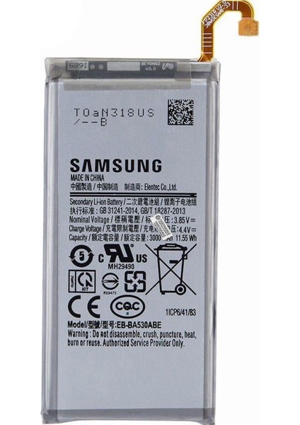 Samsung Galaxy A8 2018 SM-A530 Batarya Pil -