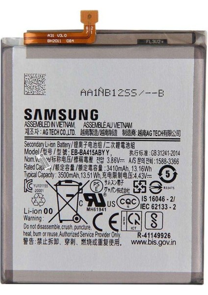 Samsung Galaxy A41 SM-A415 Batarya Pil - Orijinal