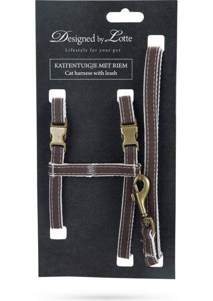 Beeztees Dbl Kedi Göğüs Tasması ve Gezdirme Kayışı, 130CM, Kahverengi, 27-45CM fiyatları