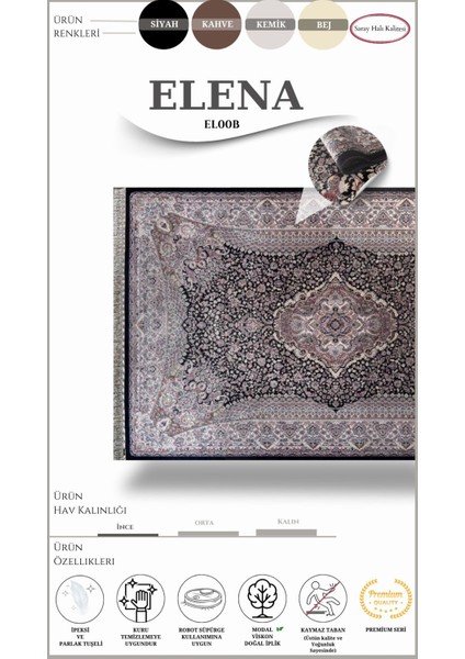 Klasik, Kaliteli Salon Halısı Elena EN00B