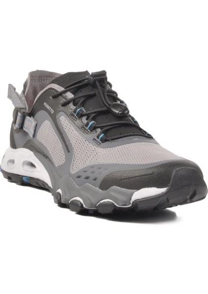 660893A M Gri-Siyah Erkek Spor Ayakkabı Humtto