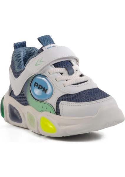 Ppn 1901 P Indigo-Beyaz Çocuk Spor Ayakkabı