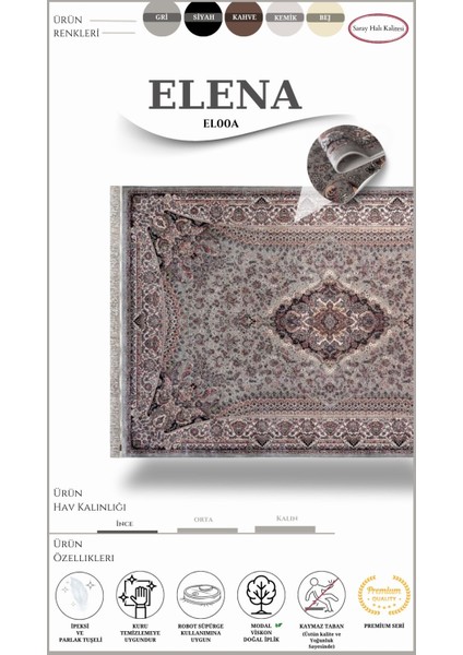Klasik, Kaliteli Salon Halısı Elena EN00A