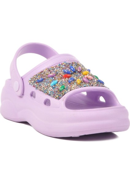 E-800 Z Lila Kadın Terlik