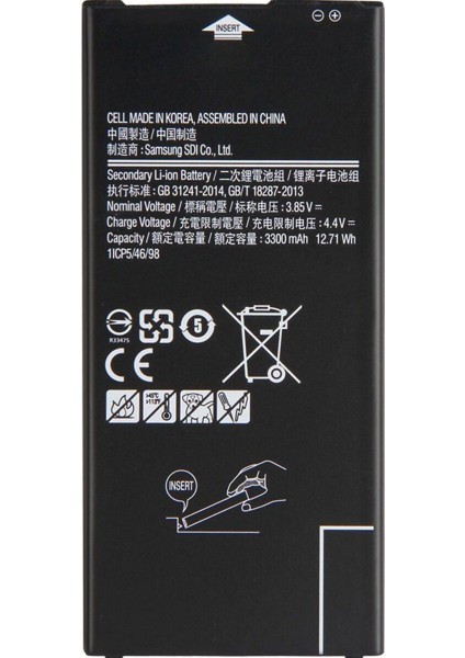 Samsung Galaxy J7 Prime SM-G610 Batarya Pil -