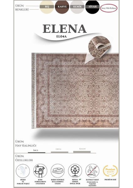 Klasik, Kaliteli Salon Halısı Elena EN04A