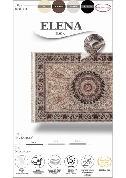 Klasik, Kaliteli Salon Halısı Elena EN03A
