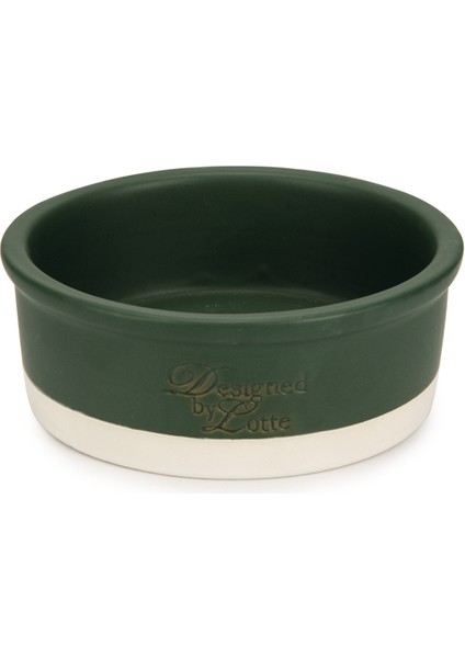Beeztees Dbl Köpek Mama Su Kabı, Seramik, Mat Yeşil, 16CM, 350ML