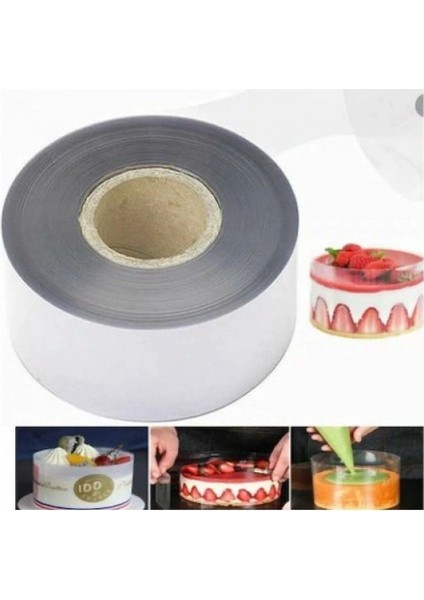 Yan Dekor Krema Tutucu Jelatin 9 cm x 100 M – Pasta Kenar Bandı
