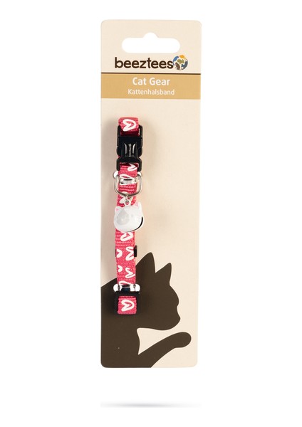 Beeztees Kedi Boyun Tasması, Zilli, Pembe, 20-30CM