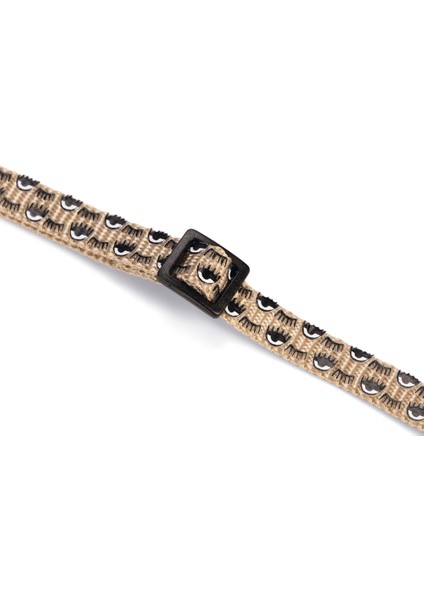Beeztees Kedi Boyun Tasması, Zilli, Bej, 20-30CM