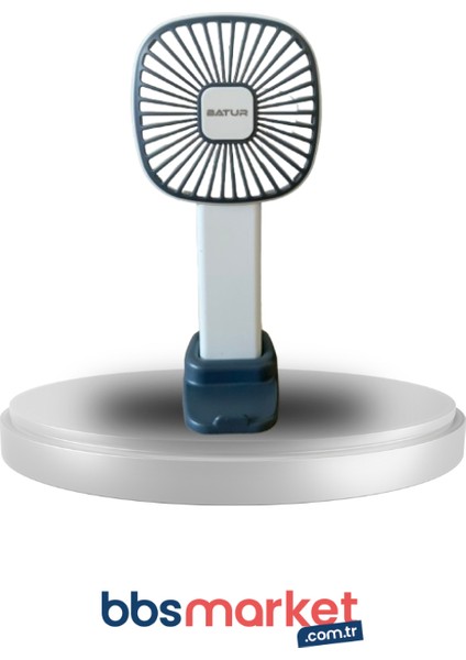 Gri Mini El Fanı ve Masa Fanı Soğutucu