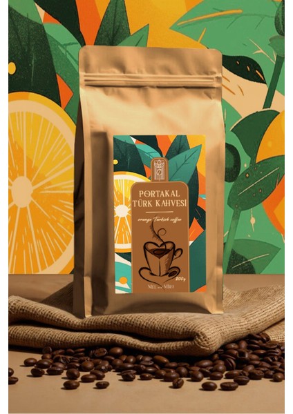 Orange Turkish Coffee 200 g, Portakal Aromalı Türk Kahvesi