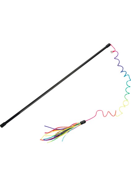 Beeztees Kedi Oltası, Zilli, Kurdelalar Uc, Uzun Dayanıklı IP-110CM, Çeşitli Renklerde, 50CM