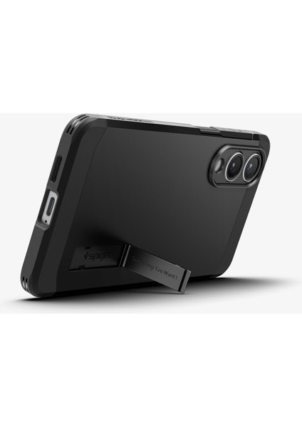 Galaxy S25 Edge ile Uyumlu Ekstra Dayanıklı Kılıf Tough Armor Ai Hava Kanalı Teknolojisi™ Askeri Sınıf Koruma MagFit özellikli KickStand'lı Black Çift Katman Kapak - ACS09422 fırsatları