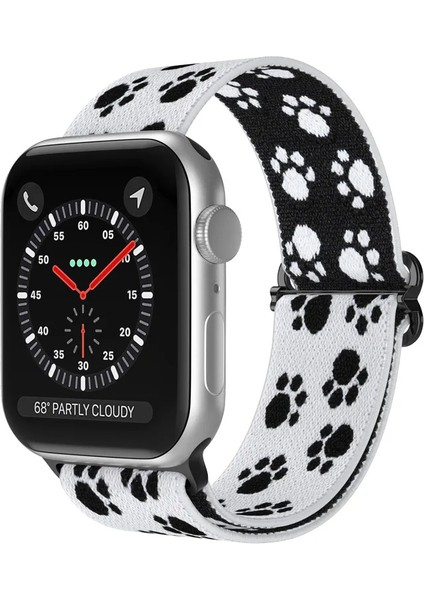 Apple Watch 10 42MM 9 8 7 6 Se Uyumlu 38 40 41MM Uyumlu Esnek Kumaş Akıllı Saat Kordon