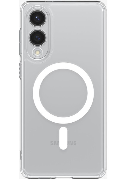 Galaxy S25 Edge Kılıf Ultra Hybrid MagFit özellikli Clear White - ACS09418