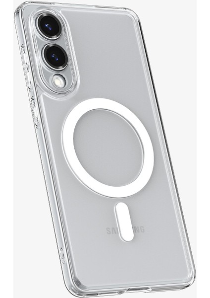 Galaxy S25 Edge Kılıf Ultra Hybrid MagFit özellikli Clear White - ACS09418 modelleri