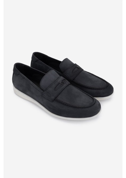 Erkek Hakiki Deri Siyah Nubuk Loafer Ayakkabı 285 4226 Erk Ayk Y25 Sıyah Nbk fiyatları