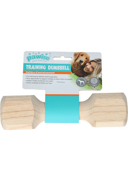 Ahşap Dambıl Kemik M - 20 cm Ynsmr