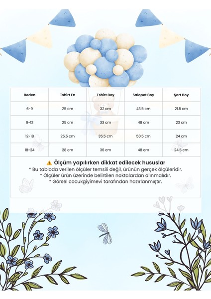 Yüksek Kalite Pamuklu Salopet Kanguru Cepli Çıtçıtlı Düğmeli 2li Erkek Bebek Takım