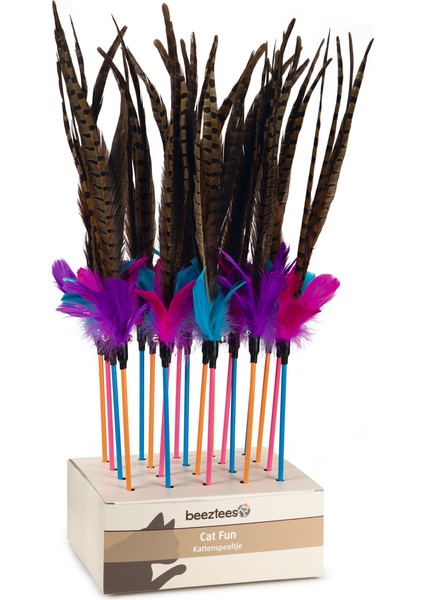 Beeztees Kedi Oltası, Ucu TÜYLÜ-10CM, 30CM indirimleri