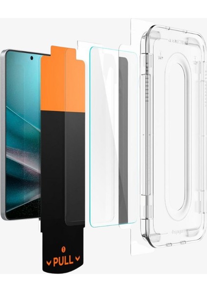 Samsung Galaxy S25 Edge ile Uyumlu Cam Ekran Koruyucu Kolay Kurulum GLAS.tR EZ Fit Pro HD - AGL09411