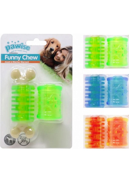 Funy Chew 2 In 1-L Lastik Köpek Oyuncağı Ynsmr
