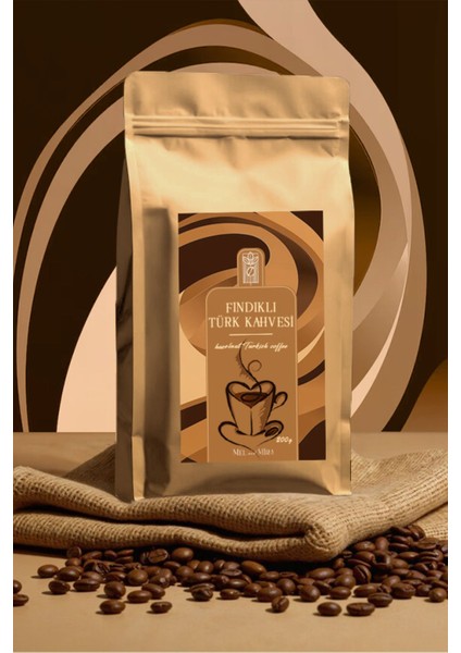 Hazelnut Turkish Coffee 200 g, Fındık Aromalı Türk Kahvesi