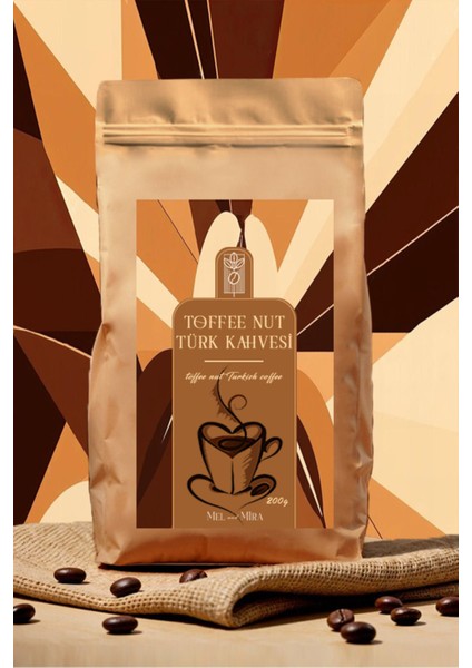 Toffee Nut Turkish Coffee 200G, Toffee Nut Aromalı Türk Kahvesi