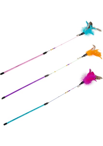 Beeztees Kedi Oltası, Ucu TÜYLÜ-10CM, 50CM