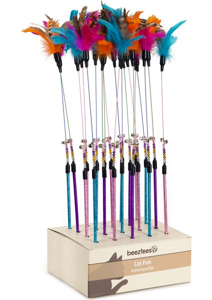 Beeztees Kedi Oltası, Ucu TÜYLÜ-10CM, 50CM indirimleri