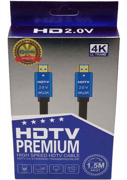 PCV 3349 Premium HD Kablo 4K 1.5 MT