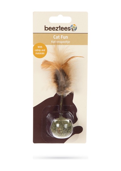 Beeztees Kedi Oyuncağı, Matatabi Ucunda Tüy ve Kediotu Topu, 16CM fiyatları