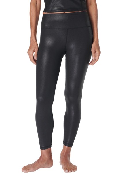 Glow Shine 7/8 Legging Kadın Siyah Tayt
