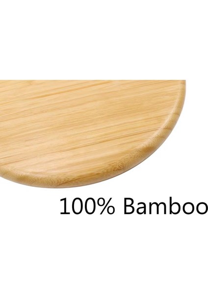 Oval Bambu Ahşap Pasta Kahvaltı Servis Sunum Tabağı 20 cm modelleri